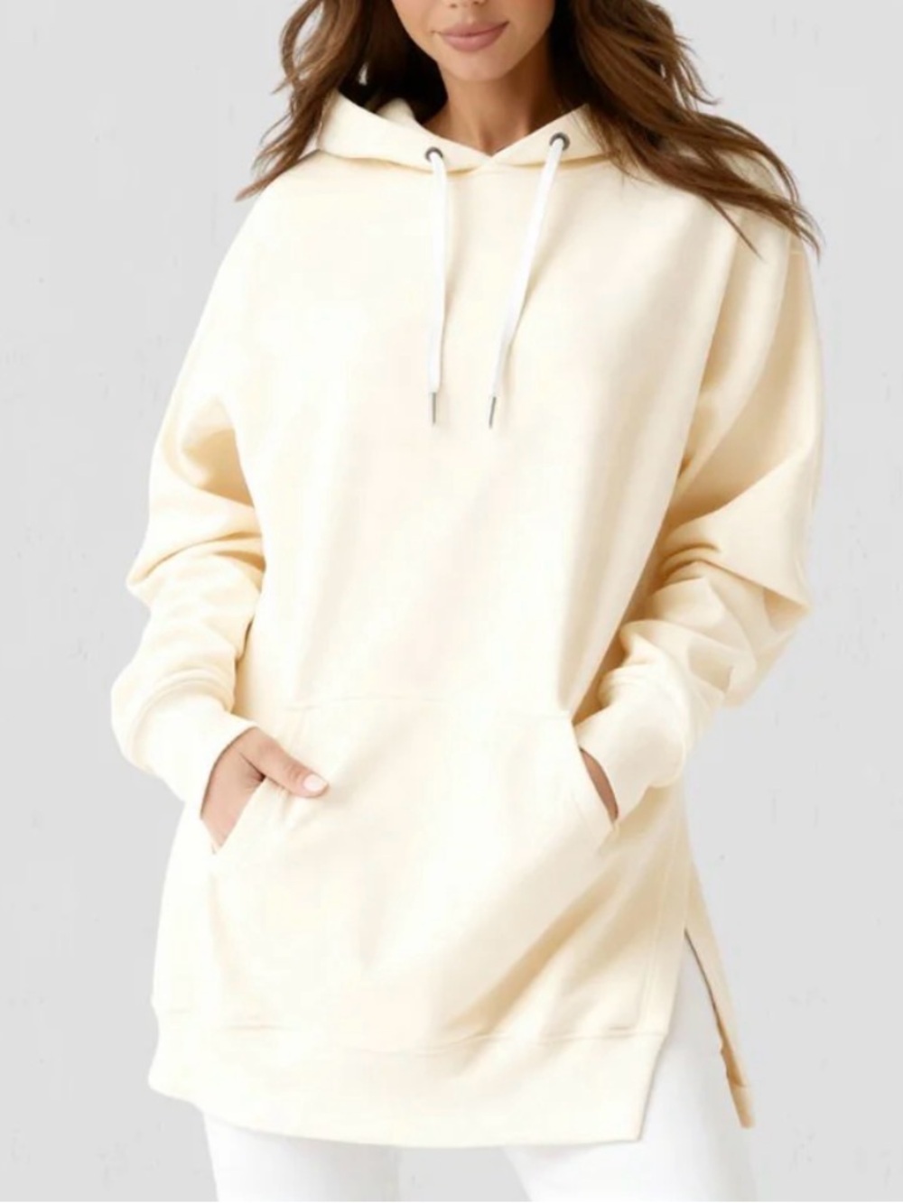 The Warmy Oversized Hoodie Dress Beige Large NWT IN PACKAGE
